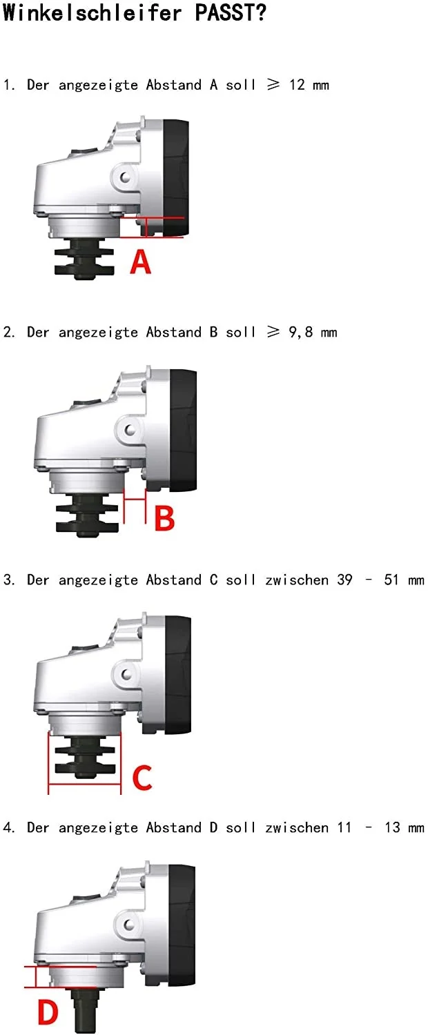 Gebraucht - #1 FANZTOOL Diamantschleiftopf 125 mm mit universal Absaughaube Staubsaugung für Winkelschleifer Betonschleifer