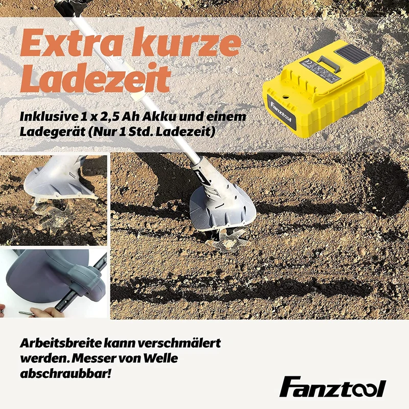 15B FANZTOOL 20V Mini Motorhacke