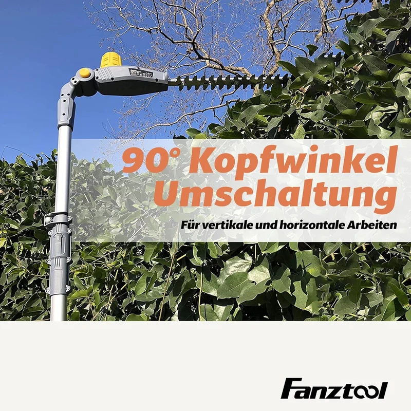 030 Akku Teleskop Heckenschere Teleskopstiel mit 20V/2Ah Akku