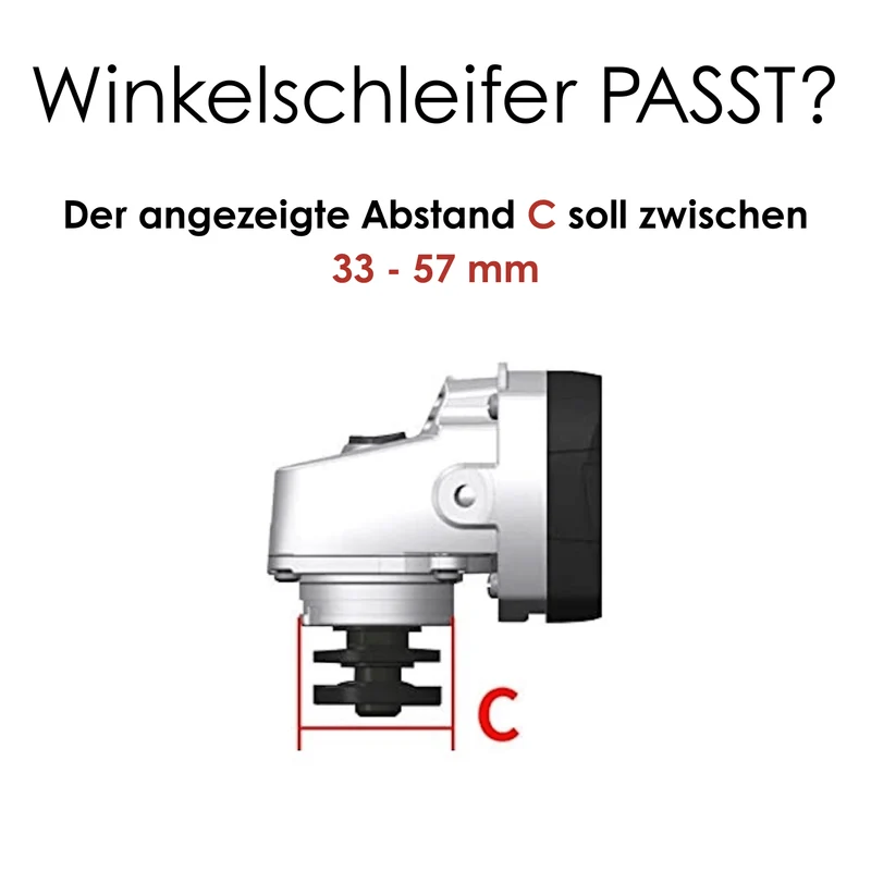 FANZWORK Absaughaube für Winkelschleifer inkl. 2x125 mm Diamantschleiftopf PROFI QUALITÄT #8