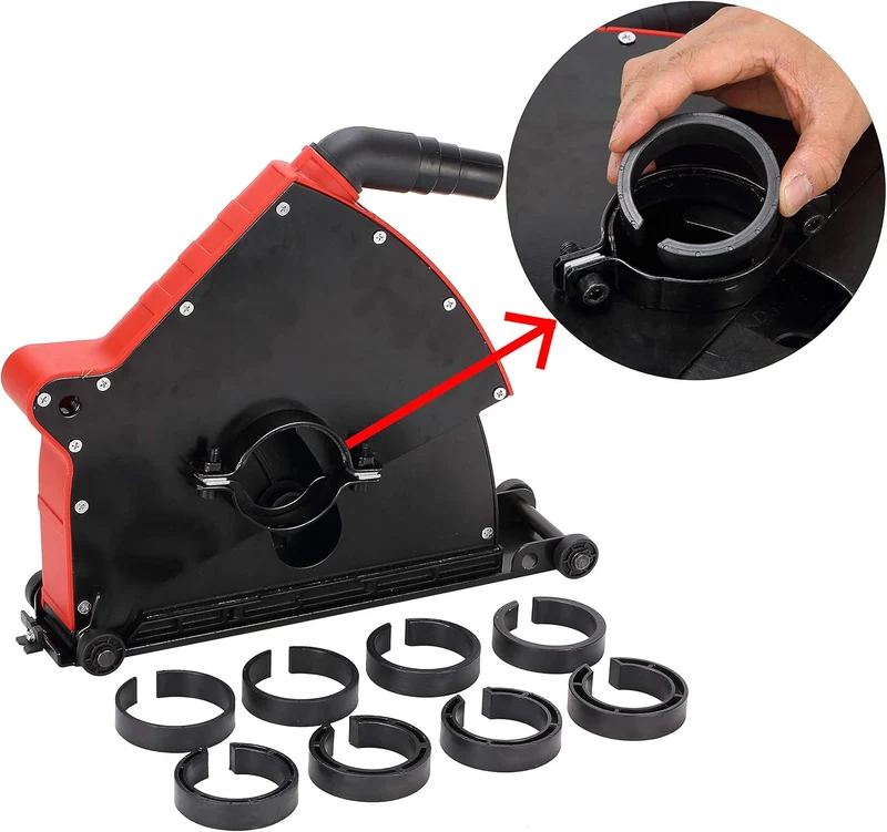 FANZTOOL Universal Absaughaube für Winkelschleifer mit 230mm Trennscheiben