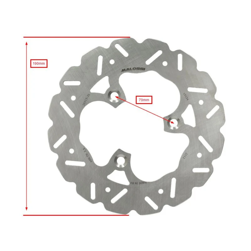 Disque de frein Malossi Whoop 3 trous 190MM Piaggio Typhoon