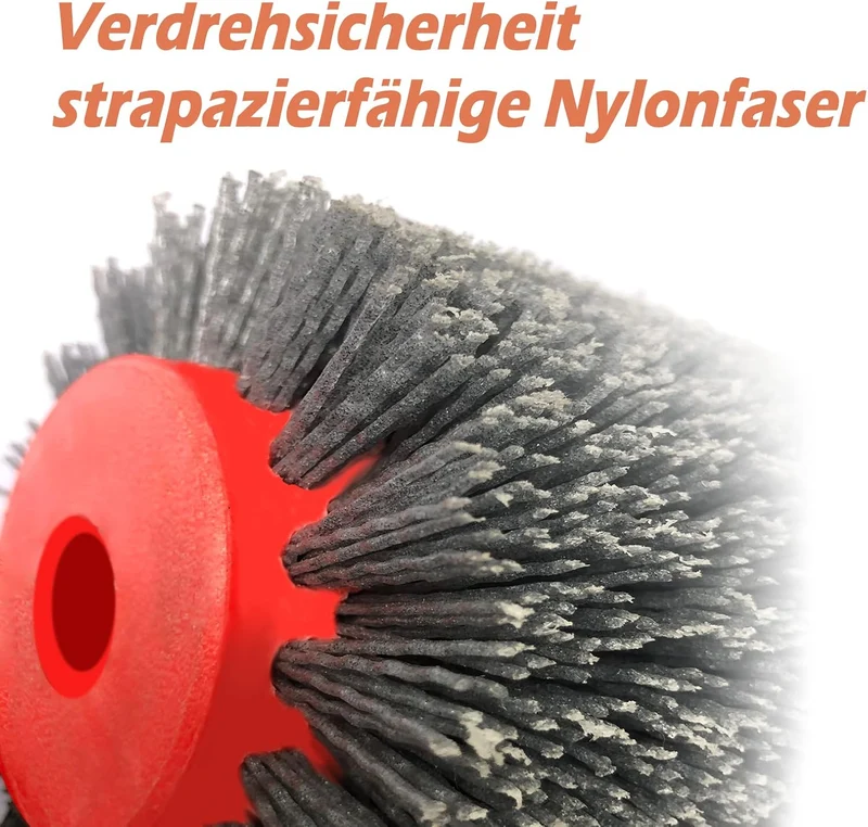 FANZTOOL Nylonbürste Schleifbürste für Satiniermaschine | 100mm Breite, Scheuerdurchmesser 120 mm