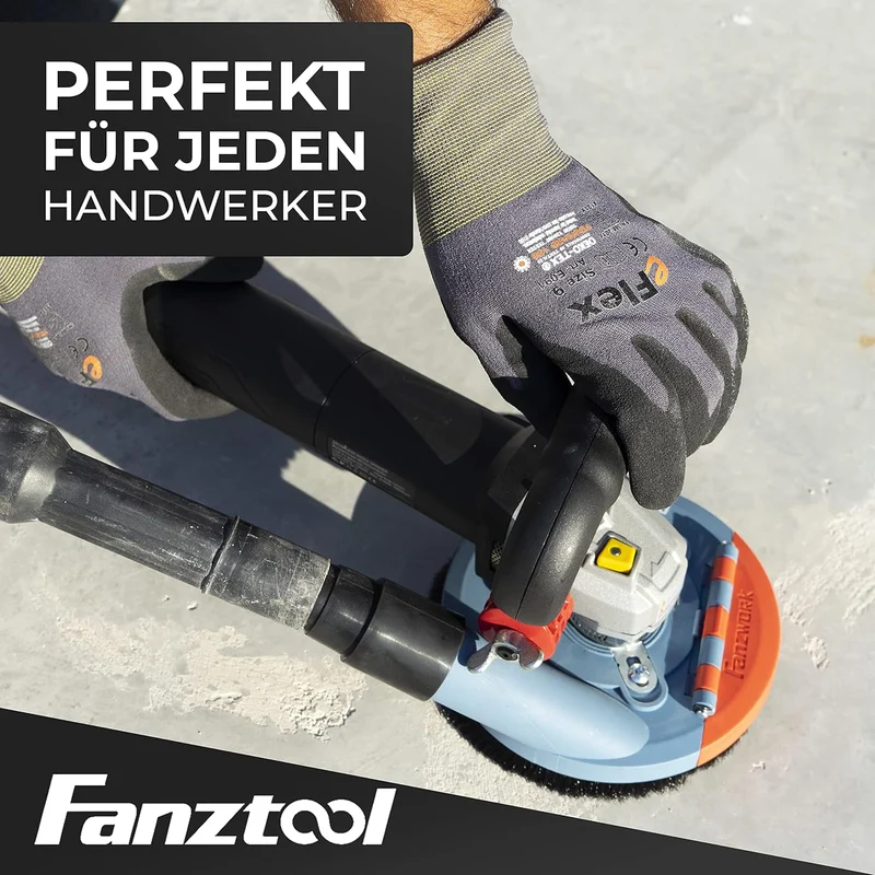 Gebraucht - #7 FANZTOOL Absaughaube für Winkelschleifer 125mm + Diamantschleiftopf Premium
