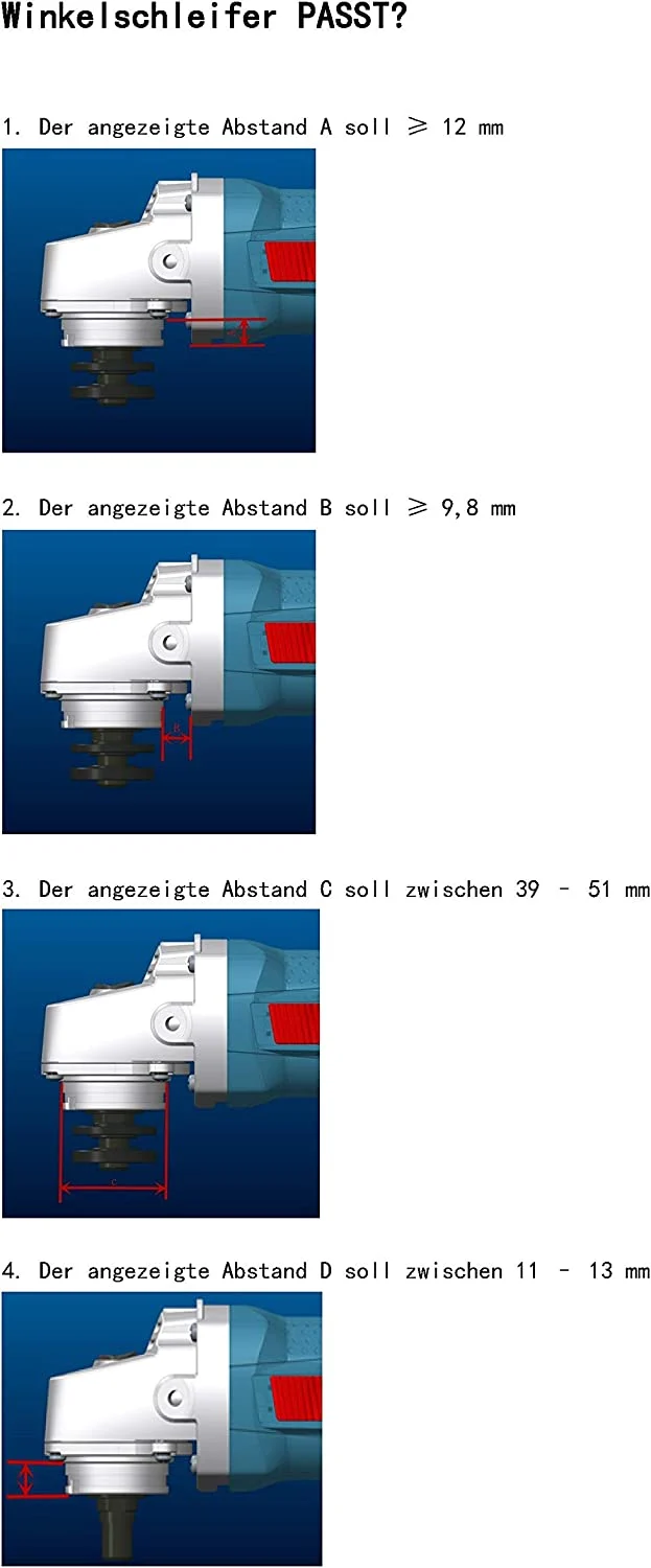 Neuwertig - #6 FANZTOOL Diamantschleiftopf 2 * 125 mm mit universal Absaughaube Staubsaugung für Winkelschleifer Betonschleifer