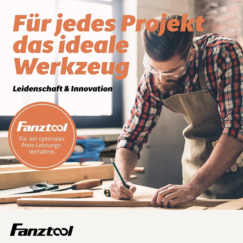 Gebraucht - FANZWORK Betonschleifer Betonfräse Set mit Diamantschleiftopf und Absaughaube (1500W/125mm) FT2302