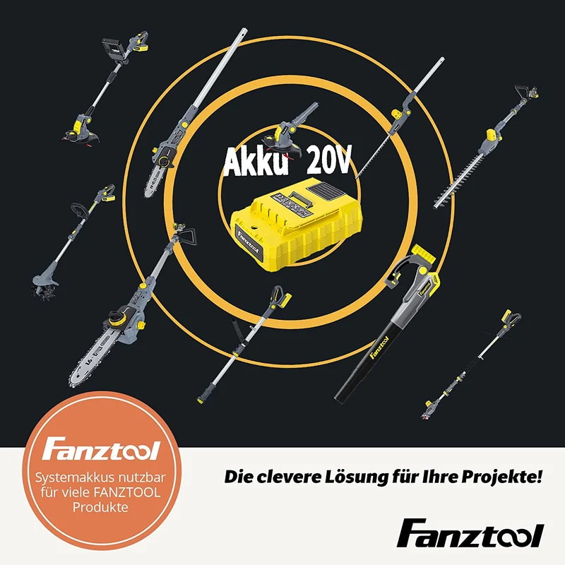 Gebraucht - FANZTOOL Akku Hochdruckreiniger 20V mit 5-in-1-Multifunktionsdüse, 24 Bar Druck, Fördermenge 150 l/h, inkl. 6 m Schlauch mit Filter und 5 Liter Eimer