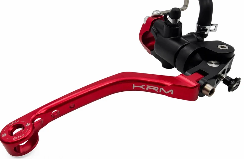 Maître cylindre de frein avant KRM repliable rouge – 50cc