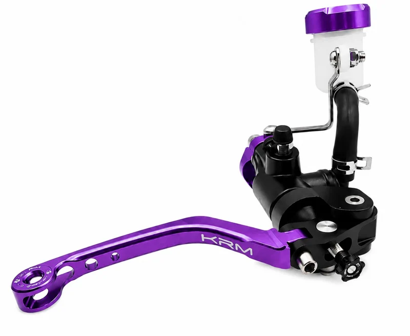 Maître-cylindre de frein avant KRM violet – Levier repliable