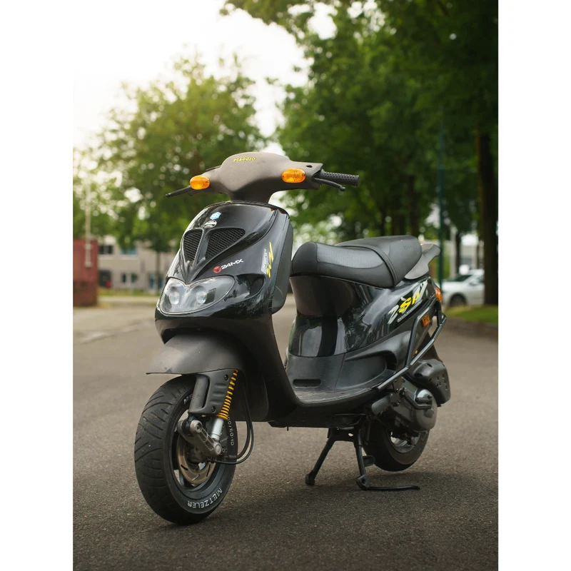 Crashbar arrière Noir Brillant Piaggio Zip Type 3 / SP98 / Fast Rider
