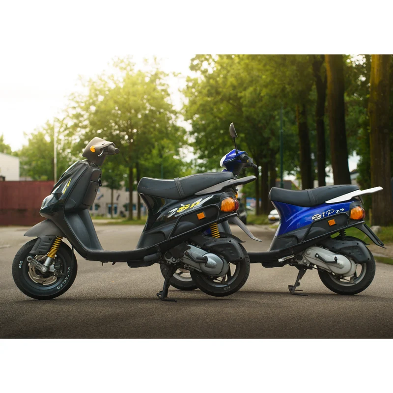Crashbar arrière Noir Brillant Piaggio Zip Type 3 / SP98 / Fast Rider
