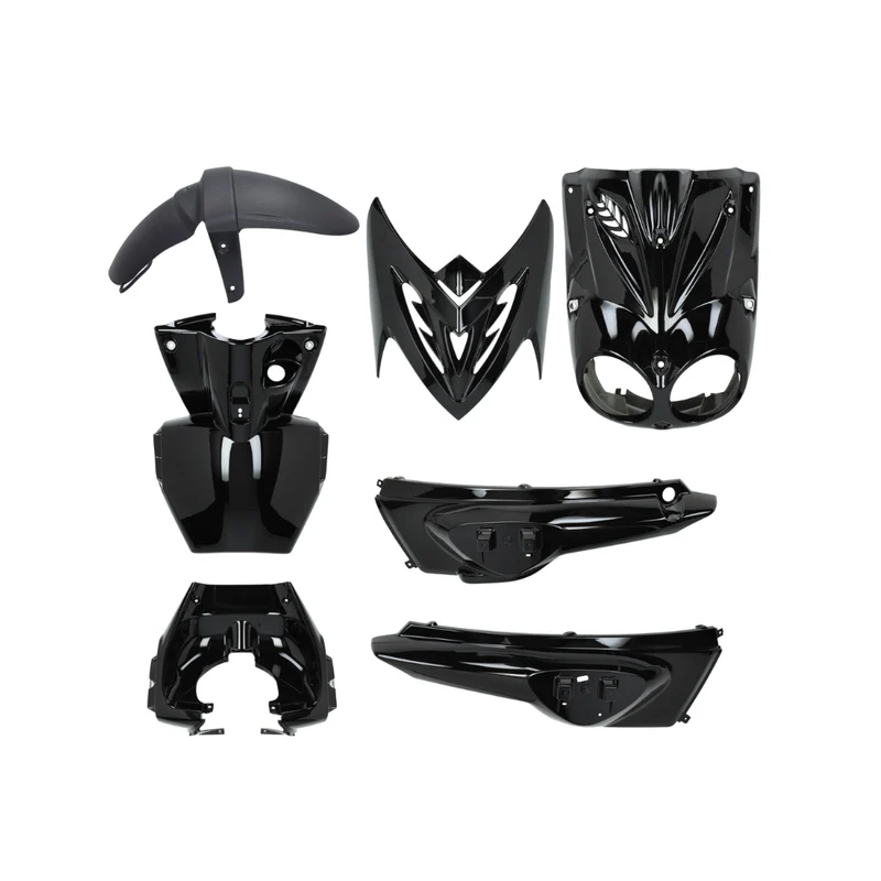 Kit carrosserie Noir Brillant 7 pièces Yamaha Slider / MBK Stunt 2005-2012