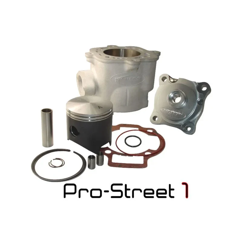 Cylindre PM Tuning Pro Street 1 172cc avec culasse Piaggio / Gilera 125-180cc 2 temps LC