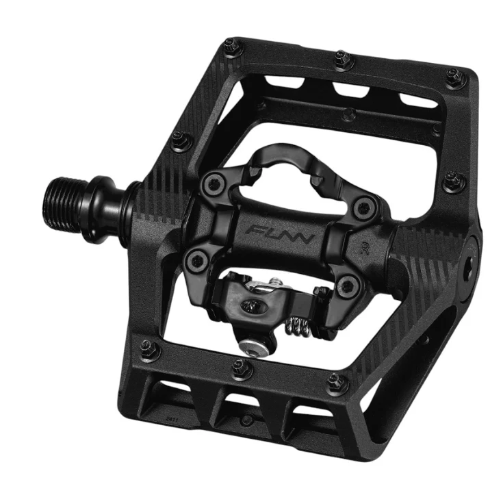 Pédales Funn Ripper V2, 1 côté SPD noir