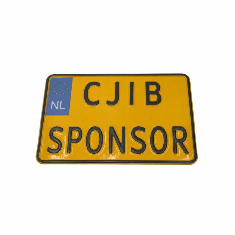 Plaque Moto Personnalisée Sponsor CJIB