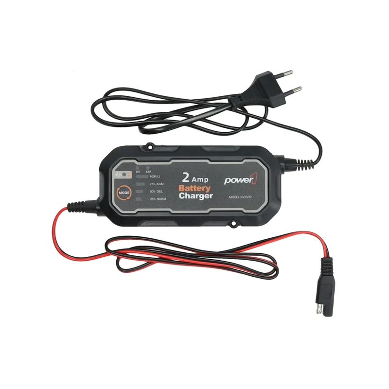 Chargeur de batterie Power1 6V & 12V 2AMP