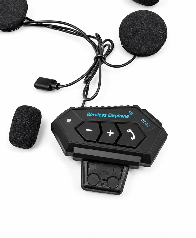 Kit Intercom Sans Fil Mains Libres – Casque Cross, Jet, Intégral