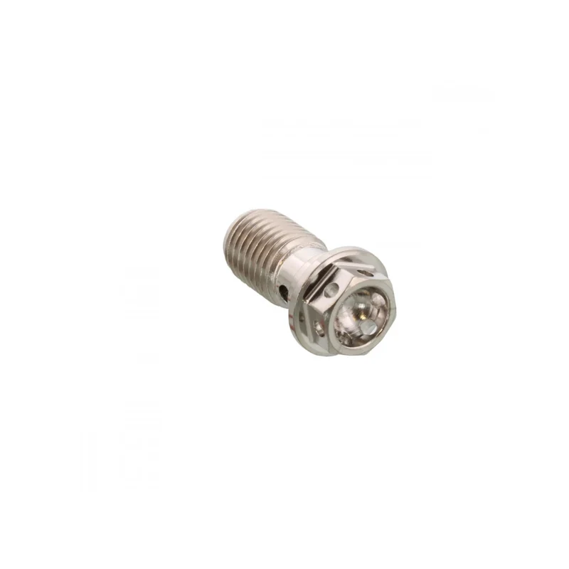 Tornillo racor M10x1,25 Inox perforado JMP