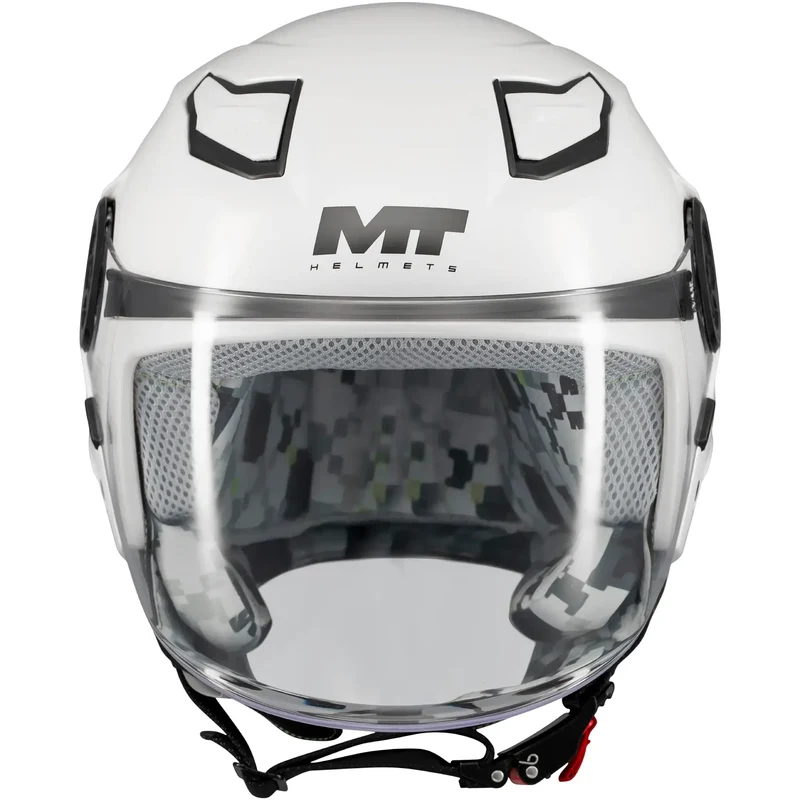 Casco MT Lite Pure A0 - Blanco Brillo