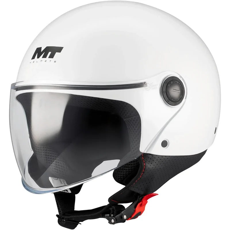 Casco MT Street S Pure A0 - Blanco Brillo