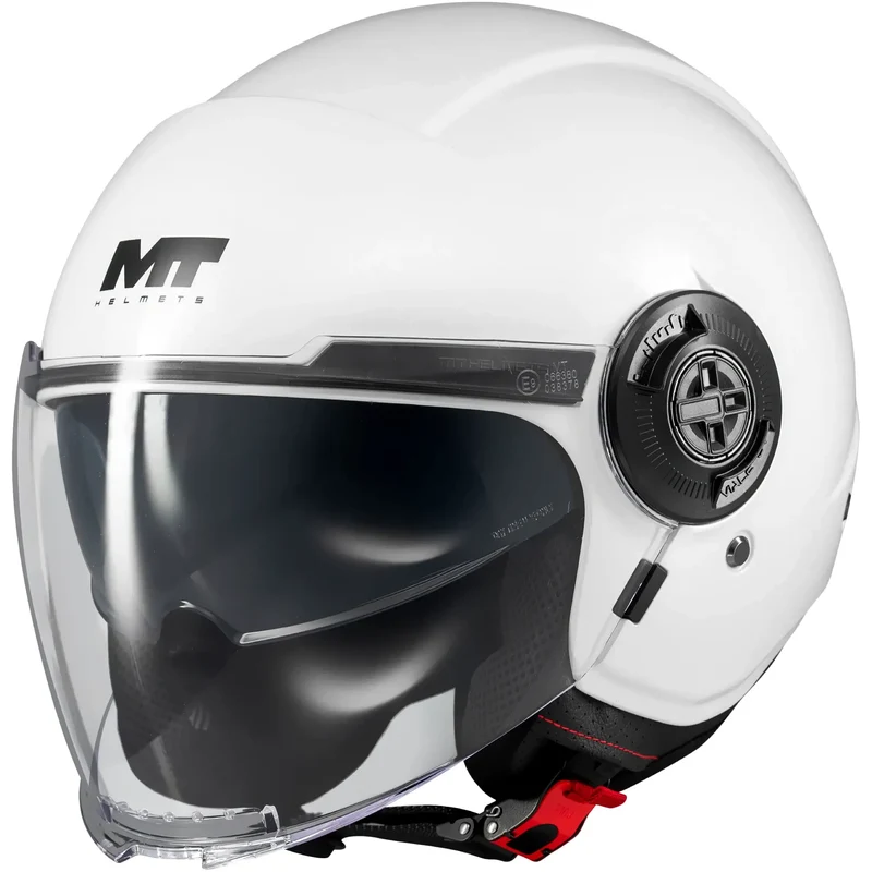 Casco MT Viale SV S Pure A0 - Blanco Brillo