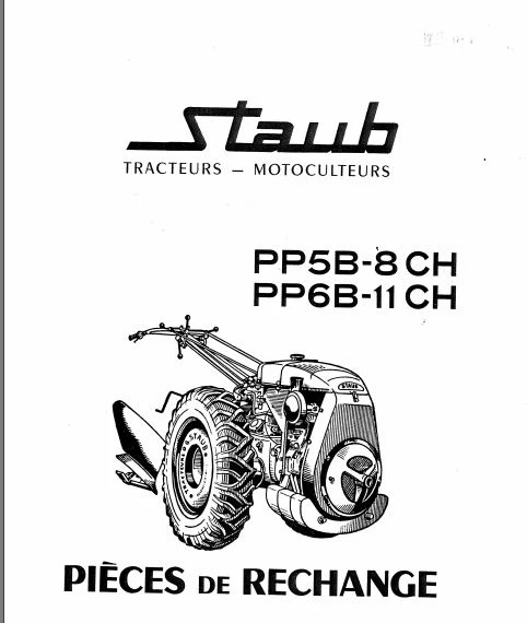 Documentation technique motoculteurs Staub