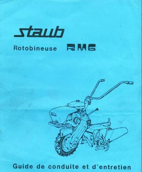 Documentation technique motoculteurs Staub