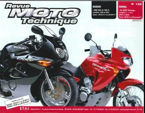 Revue technique Suzuki GSF 600 et 750 1998 2001