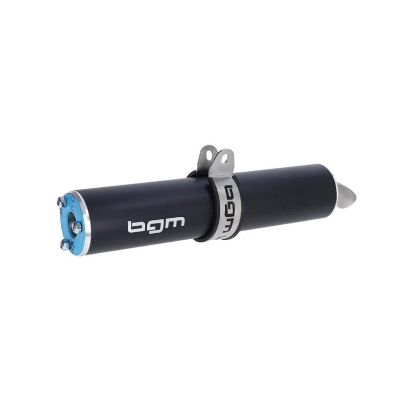 Silencieux arrière BGM Noir 3-Bolts 60x280MM Gilera Runner 180cc 2 Temps