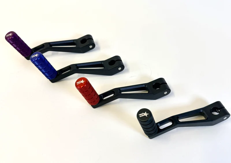 Sélecteur de vitesse 2win aluminium CNC – AM6 & Derbi