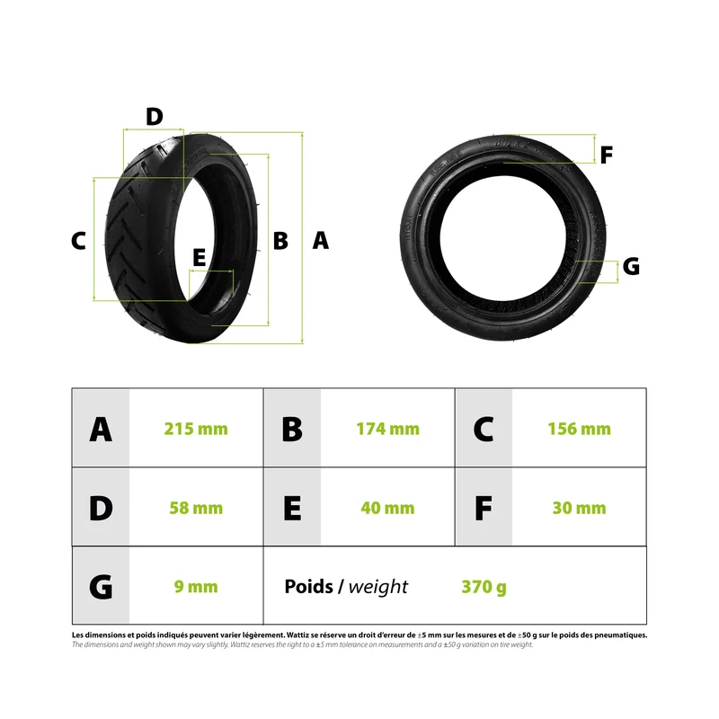 Pneu 8,5x2 Xiaomi (50/75-6.1) Wanda