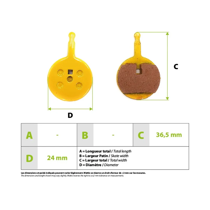 Plaquettes de freins métalliques SpeedTrott RS800/1600 02B