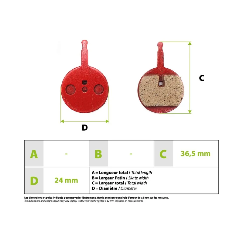 Plaquettes de freins SpeedTrott RS800/1600 02B