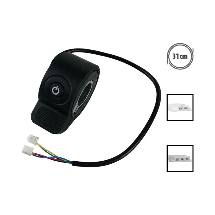 Gachette Accelerateur bouton ON/OFF + lumieres