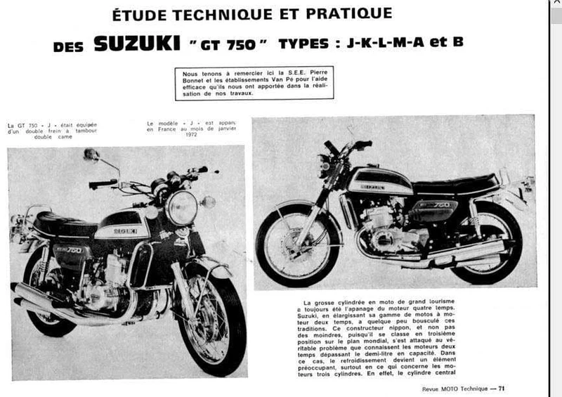 Manuels d'atelier Suzuki GT 750
