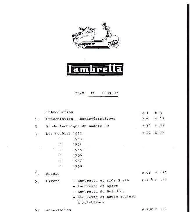 Manuel d'atelier lambretta LD et LI