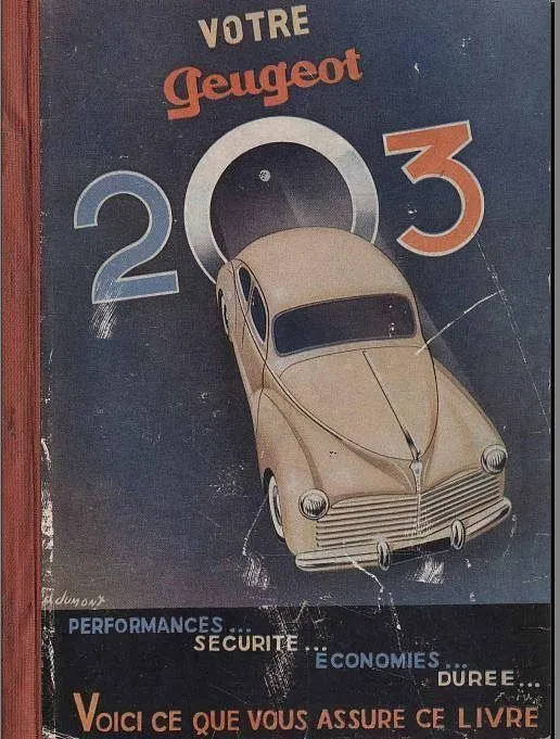 manuel d'atelier Peugeot 203 tous modèles