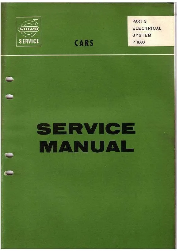 Manuels d'atelier Volvo 120 et P1800 en 58 volumes 4000 pages