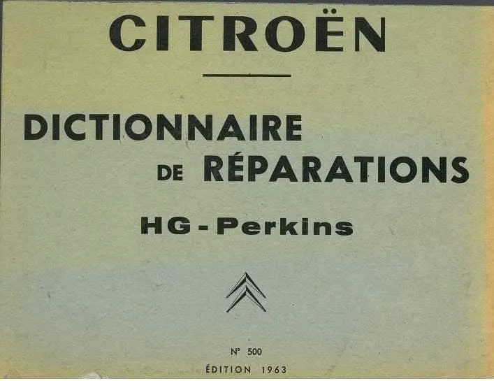 Manuels d'atelier Citroën HY
