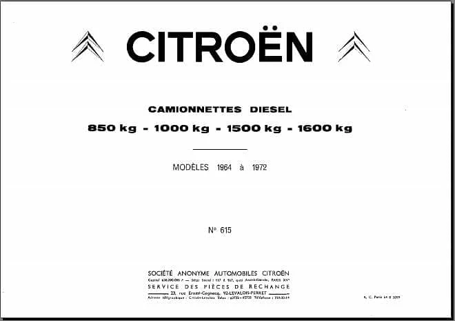 Manuels d'atelier Citroën HY