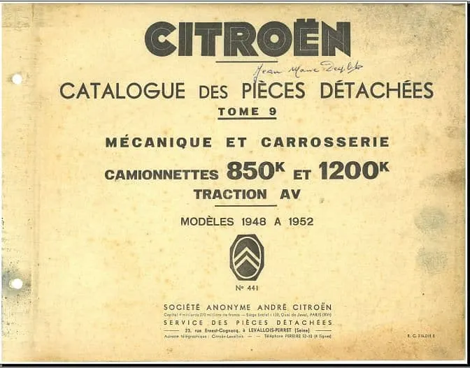 Manuels d'atelier Citroën HY