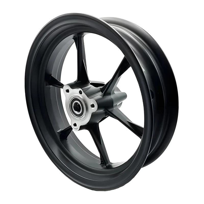 Llanta trasera 3.00x12" ultraligera especial porta corona cojinete d.20mm VMC - Negro