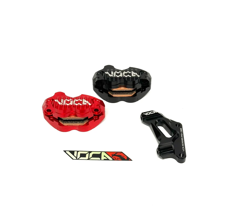 Étrier Voca radial 4 pistons – Aluminium anodisé rouge