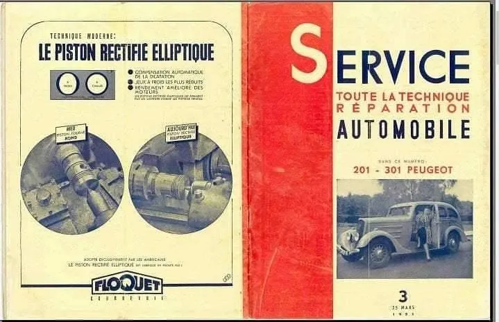 manuels d'atelier Peugeot 201