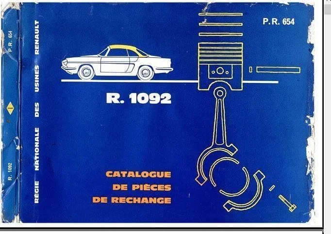 Manuels d'atelier Renault Floride et Caravelle