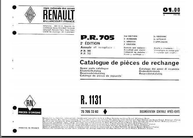 Manuels d'atelier Renault Floride et Caravelle