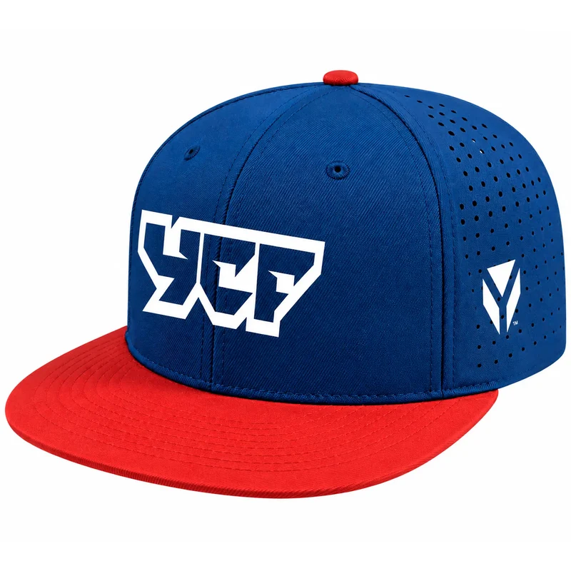 Gorra YCF visera plana - Azul/Rojo