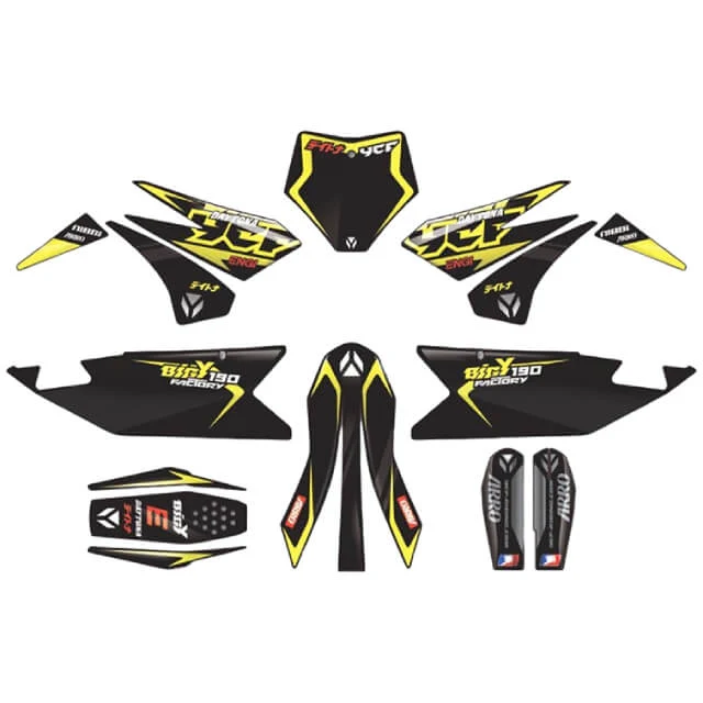 Kit de adhesivos completo YCF Bigy Factory Daytona FD190 MX XL 2024
