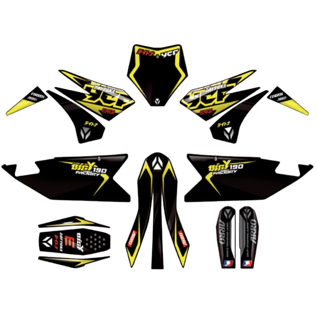 Kit de adhesivos completo YCF Bigy Factory Daytona FD190 MX 2024