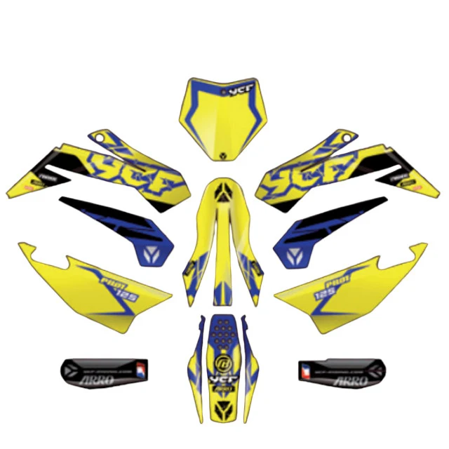 Kit de adhesivos completo YCF Pilot F125 2024